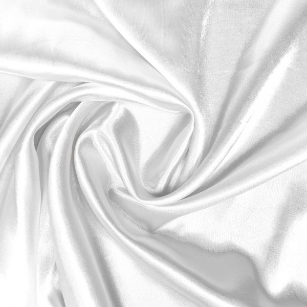 Polyester Satin - White